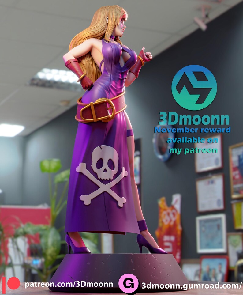 B Jennet — The King of Fighters | 1/8 1/6 Scale Resin Figure | Unpainted or Hand-Painted | 3D Printed Fan Art | Collector Gift image 5