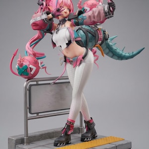 Arknights Yvonne | 1/8 1/6 Scale Resin Figure | Unpainted or Hand-Painted | 3D Printed Fan Art | Collector Gift