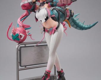 Arknights Yvonne | 1/8 1/6 Scale Resin Figure | Unpainted or Hand-Painted | 3D Printed Fan Art | Collector Gift