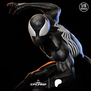 Venin — Marvel Comics | Figurine en résine à l'échelle 1/8 1/6 | Fan art imprimé en 3D | Kit de garage non peint | Statuette de collectionneur | Cadeau de collection image 1