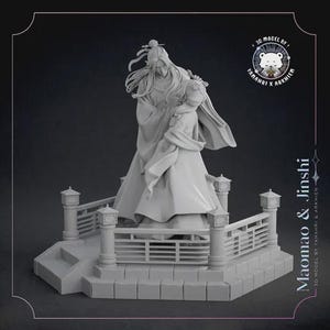 Maomao and Jinshi Diorama — The Apothecary Diaries | 1/8 1/6 Resin Figure | Unpainted or Hand-Painted | Fan Art | Collector Gift image 1