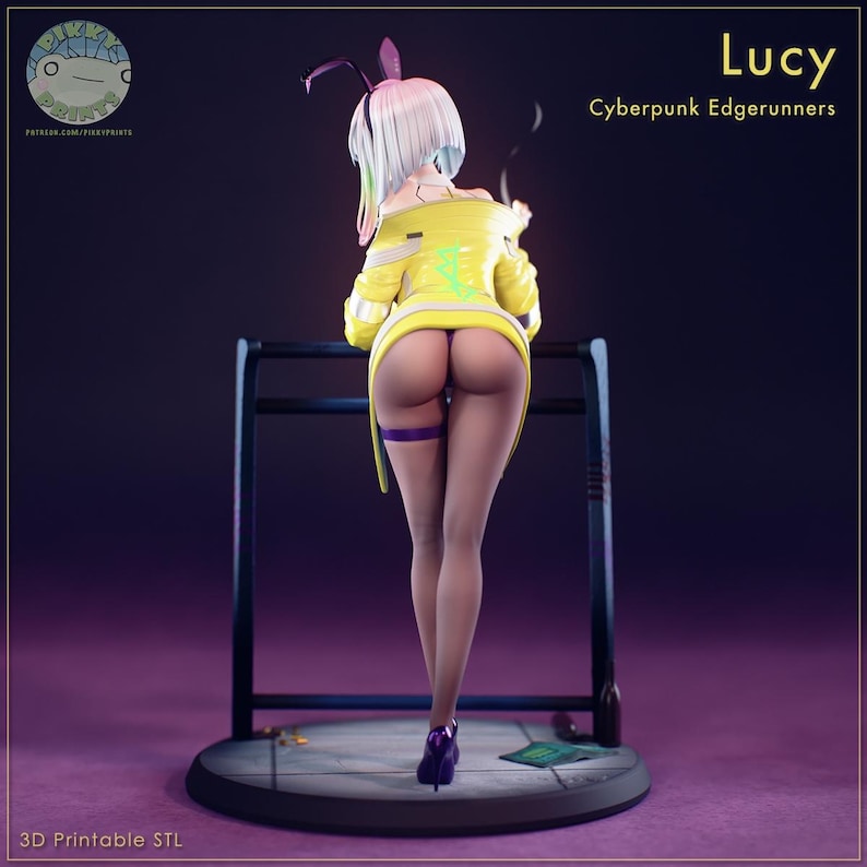 Figura de Lucy Heartfilia – Estatua de resina de Cyberpunk Edgerunners (escala 1/8, 1/6) / Regalo de coleccionista imagen 2