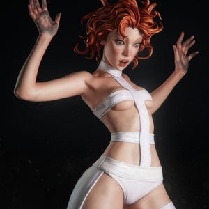 Leeloo Fifth Element Resin Figure – 1/8 1/6 Scale 3D Printed Fan Art Statue | Collector Gift image 2