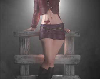 Silent Hill Maria | 1/8 1/6 Scale Resin Figure | Unpainted or Hand-Painted | 3D Printed Fan Art | Collector Gift