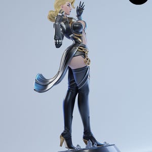 Emma Frost — Marvel | Figurka z żywicy w skali 1/8 1/6 | Fanowska grafika drukowana w 3D | Niepomalowany zestaw garażowy | Figurka kolekcjonerska | Prezent dla kolekcjonera zdjęcie 5