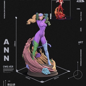 Ann Takamaki Persona 5 Resin Figure – 1/8 1/6 Scale 3D Printed Fan Art Statue | Collector Gift image 7