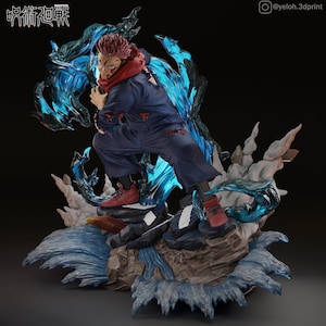 Yuji Itadori Resin Figure – Jujutsu Kaisen Fan Art Statue (1/8 1/6 Scale) | Collector Gift image 4