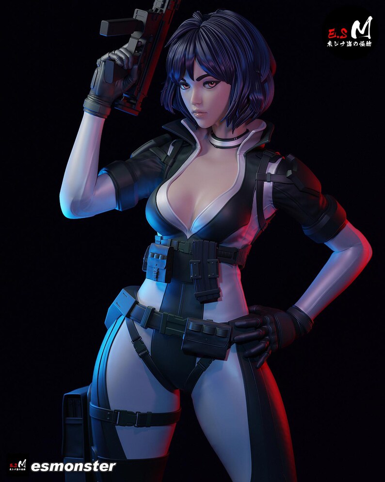 Ghost in the Shell Major Kusanagi Harz Figur - 1/8 1/6 Fan Art Statue | Sammler Geschenk Bild 8