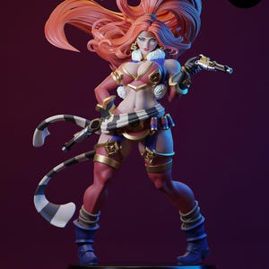 Red Monika Battle Chasers Resin Figure – 1/8 1/6 Scale Fan Art Statue | Collector Gift image 7