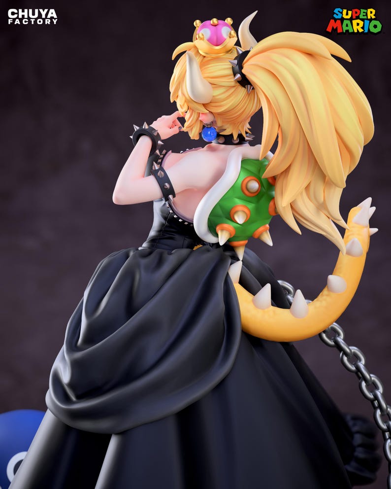 Bowsette — Super Mario | 1/8 1/6 Scale Resin Figure | Unpainted or Hand-Painted | 3D Printed Fan Art | Collector Gift image 7