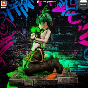 One Punch Man Tatsumaki Resin Figure – 1/8 1/6 Scale 3D Printed Fan Art | Collector Gift image 5