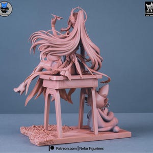 Aemeath — Wuthering Waves | 1/8 1/6 Scale Resin Figure | 3D Printed Fan Art | Unpainted Garage Kit | Collector Gift afbeelding 8