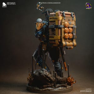Sam Porter Bridges — Death Stranding | 1/8 1/6 Scale Resin Figure | 3D Printed Fan Art | Unpainted Garage Kit | Collector Statue Gift image 6