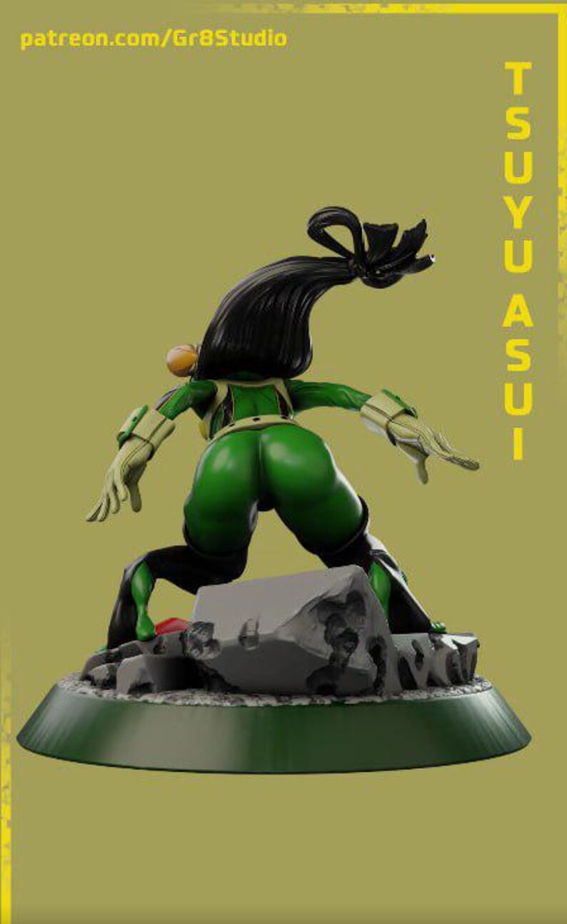 Froppy | 1/8 1/6 Scale Resin Figure | Unpainted or Hand-Painted | 3D Printed Fan Art | Collector Gift image 3