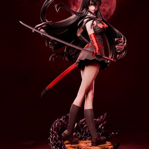 Akame Resin Figure – 1/8 1/6 Scale 3D Printed Fan Art Garage Kit | Collector Gift imagen 3