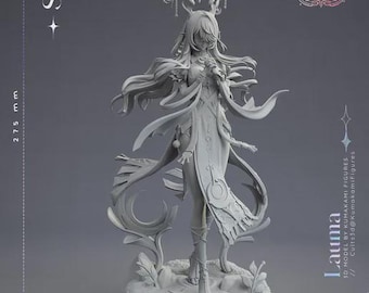 Lauma — Genshin Auswirkungen | 1/8 bis 1/6 Harz Figur | Unbemalt oder Handbemalt | 3D gedruckte Fan Art | Sammler Geschenk