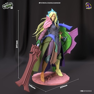 Leona — League of Legends | 1/8 1/6 Scale Resin Figure | Unpainted or Hand-Painted | 3D Printed Fan Art | Collector Gift image 1