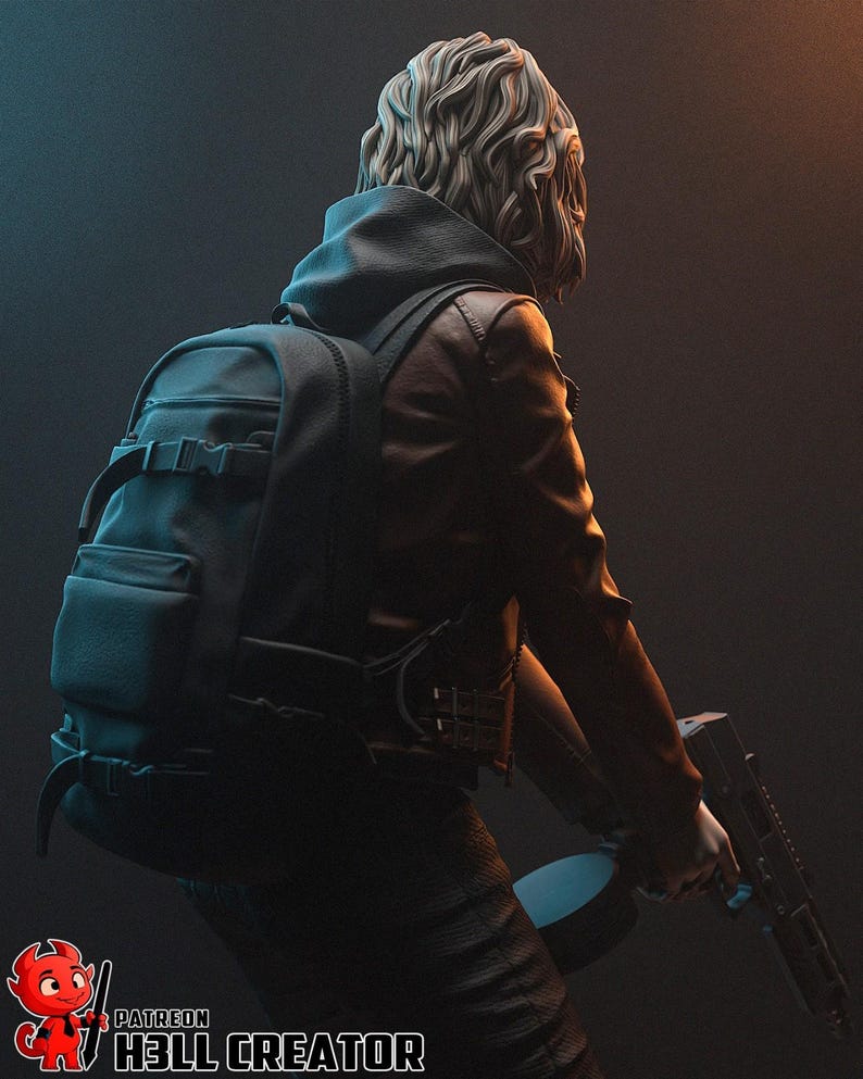 Figura de resina de Grace Ashcroft de Resident Evil – Escala 1/8 1/6 Estatua de fan art impresa en 3D / Regalo de coleccionista imagen 6