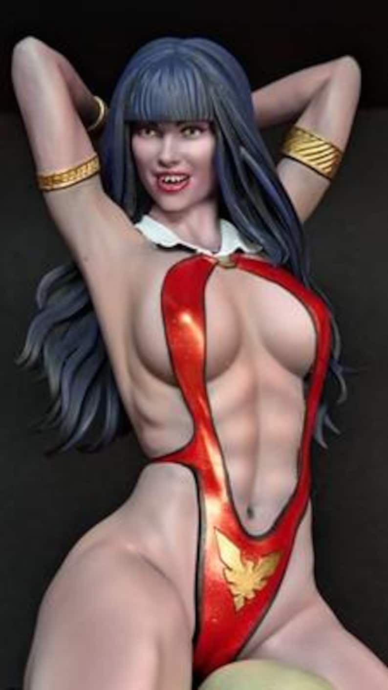 Vampirella 1/8 1/6 Scale Resin Figure – 3D Printed Fan Art Garage Kit | Collector Gift image 4