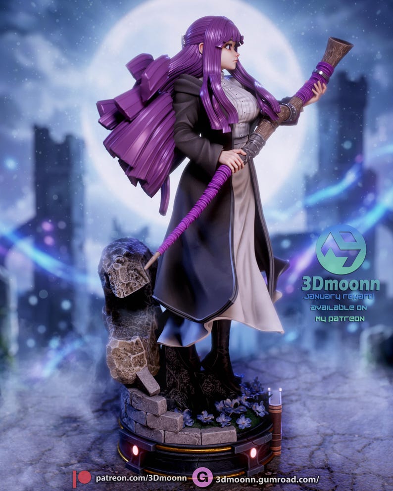 Fern — Frieren: Beyond Journey's End | 1/8 1/6 Scale Resin Figure | Unpainted or Hand-Painted | 3D Printed Fan Art | Collector Gift bild 7