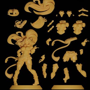 Red Monika Battle Chasers Resin Figure – 1/8 1/6 Scale Fan Art Statue | Collector Gift image 3