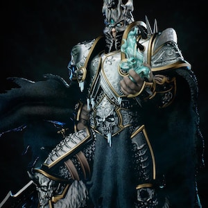 Lich King Diamond 20260401T104532Z | 1/8 1/6 Scale Resin Figure | Unpainted or Hand-Painted | 3D Printed Fan Art | Collector Gift imagen 1