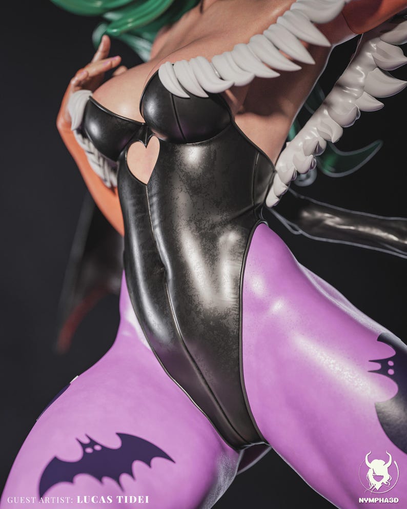 Morrigan — Darkstalkers | 1/8 1/6 Scale Resin Figure | Unpainted or Hand-Painted | 3D Printed Fan Art | Collector Gift image 7