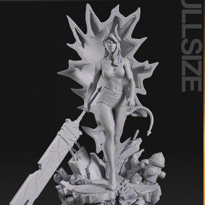 Malevola Dispatch Resin Figure – 1/8 1/6 Scale 3D Printed Fan Art Statue | Collector Gift image 9