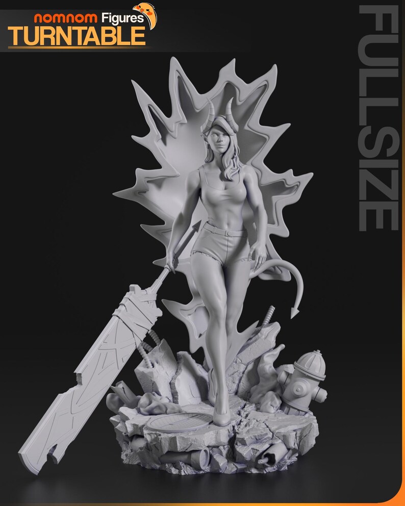 Malevola Dispatch Resin Figure – 1/8 1/6 Scale 3D Printed Fan Art Statue | Collector Gift image 9