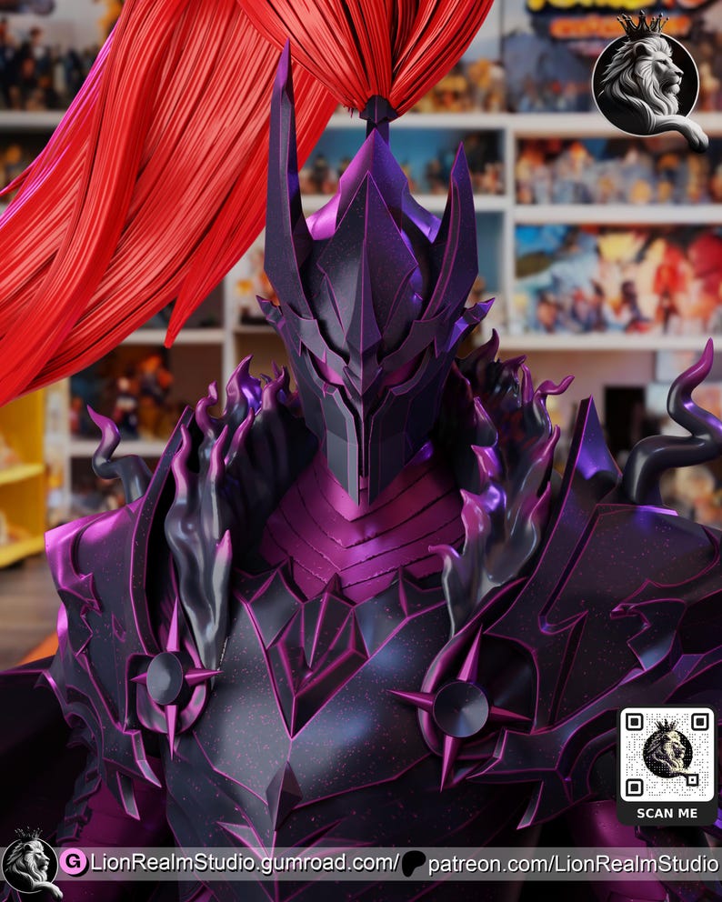 Igris | 1/8 1/6 Scale Resin Figure | Unpainted or Hand-Painted | 3D Printed Fan Art | Collector Gift imagen 3