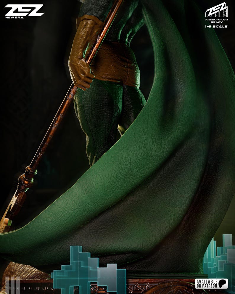 Loki — Marvel Comics | 1/8 1/6 Scale Resin Figure | 3D Printed Fan Art | Unpainted Garage Kit | Collector Statue | Collector Gift bild 4