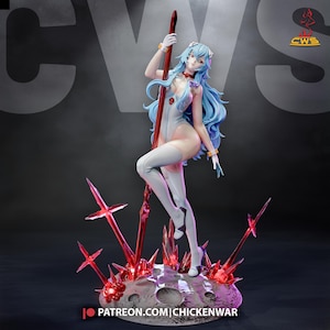 Rei Ayanami — Neon Genesis Evangelion | 1/8 1/6 Scale Resin Figure | 3D Printed Fan Art | Unpainted Garage Kit | Collector Statue Gift image 5