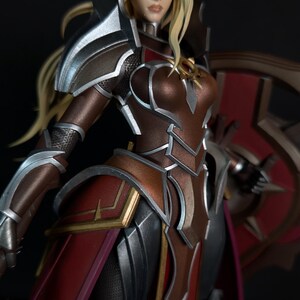 Leona — League of Legends | 1/8 1/6 Scale Resin Figure | Unpainted or Hand-Painted | 3D Printed Fan Art | Collector Gift image 3