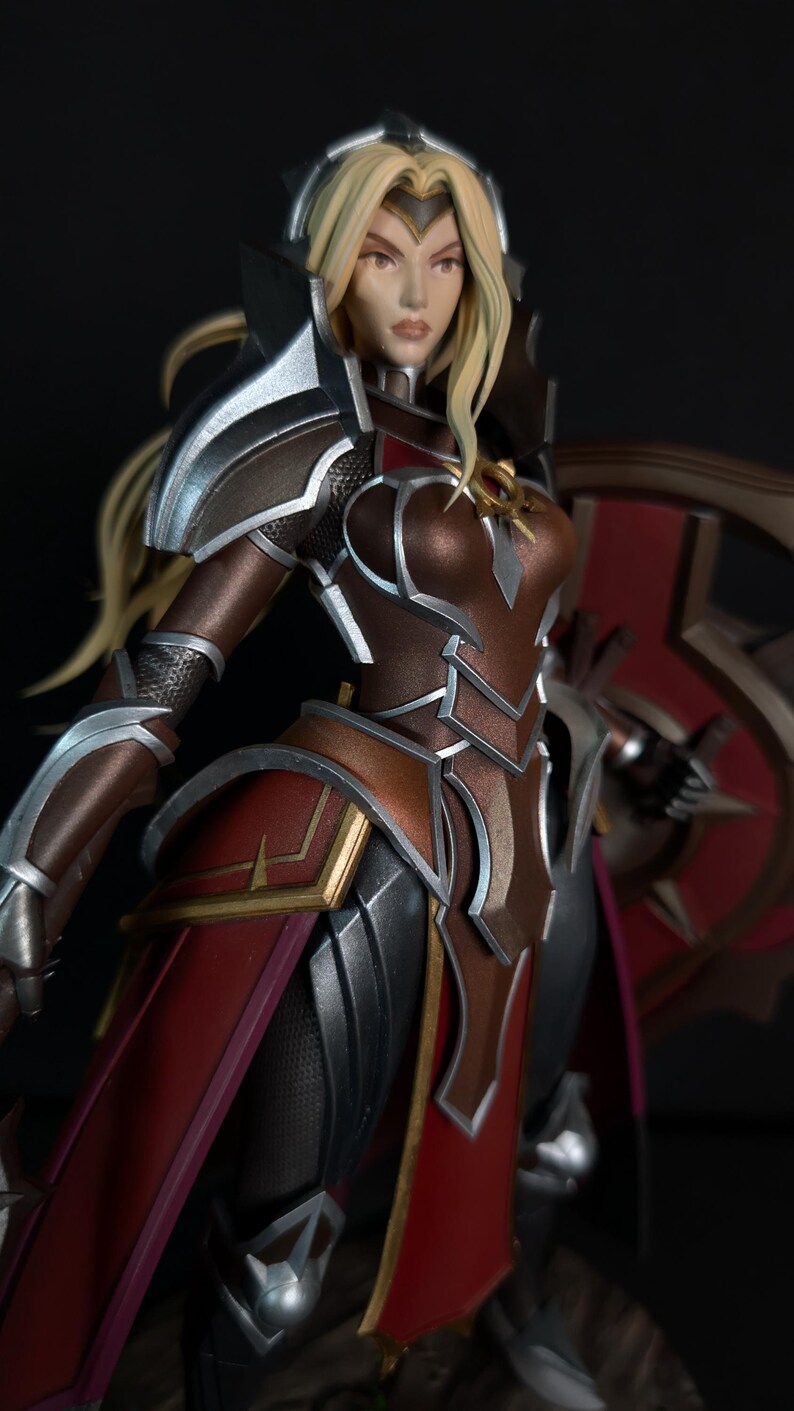 Leona — League of Legends | 1/8 1/6 Scale Resin Figure | Unpainted or Hand-Painted | 3D Printed Fan Art | Collector Gift image 3
