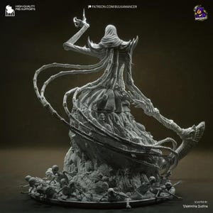 Figura de resina de Nashandra de Dark Souls (Arte de Fan) – Estatua impresa en 3D a escala 1/8 y 1/6 / Regalo de coleccionista imagen 8