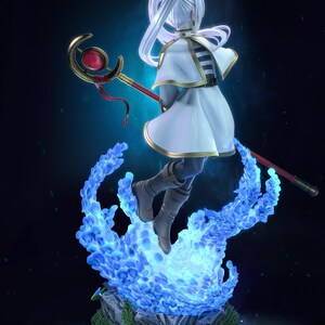 Frieren — Frieren : au-delà de la fin du voyage | Figurine en résine à l'échelle 1/8 1/6 | Non peint ou peint à la main | Fan art imprimé en 3D | Cadeau de collection image 4