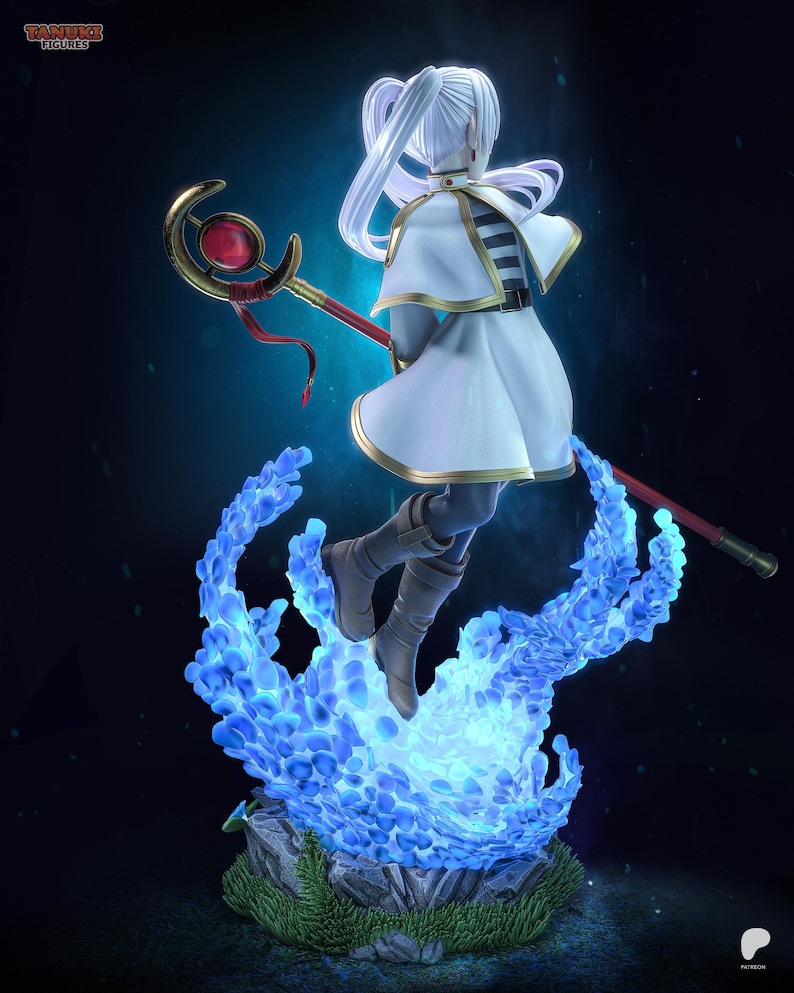 Frieren — Frieren : au-delà de la fin du voyage | Figurine en résine à l'échelle 1/8 1/6 | Non peint ou peint à la main | Fan art imprimé en 3D | Cadeau de collection image 4