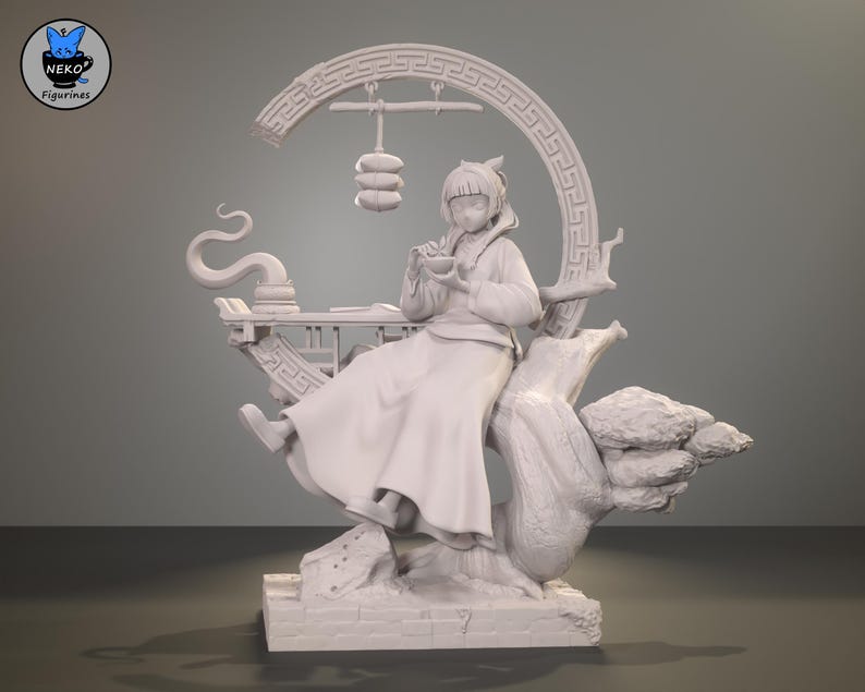 Maomao Apothecary Diaries Resin Figure – 1/8 1/6 Scale 3D Printed Fan Art Statue | Collector Gift image 5