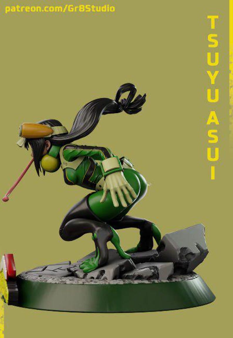 Froppy | 1/8 1/6 Scale Resin Figure | Unpainted or Hand-Painted | 3D Printed Fan Art | Collector Gift image 4