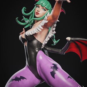 Morrigan — Darkstalkers | 1/8 1/6 Scale Resin Figure | Unpainted or Hand-Painted | 3D Printed Fan Art | Collector Gift image 6