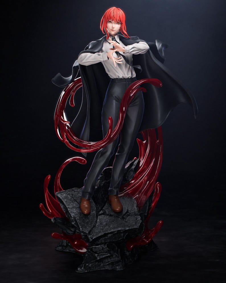 Makima Chainsaw Man Resin Figure – 1/8 1/6 Scale 3D Printed Fan Art Statue | Collector Gift image 2