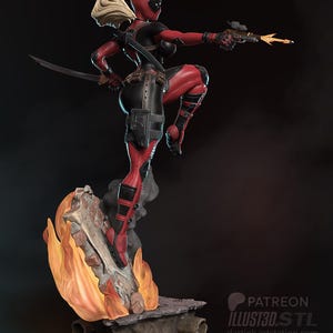 Deadpool — Marvel | 1/8 1/6 Scale Resin Figure | Unpainted or Hand-Painted | 3D Printed Fan Art | Collector Gift image 6