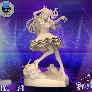 Ai Hoshino — Oshi no Ko | Figurine en résine à l'échelle 1/8 1/6 | Non peint ou peint à la main | Fan art imprimé en 3D | Cadeau de collection image 5