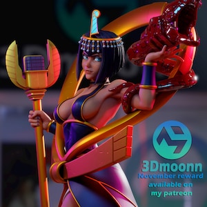 Eliza Skullgirls Resin Figure – 1/8 1/6 Scale 3D Printed Fan Art Statue | Collector Gift image 1