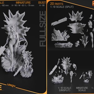 Malevola Dispatch Resin Figure – 1/8 1/6 Scale 3D Printed Fan Art Statue | Collector Gift image 8