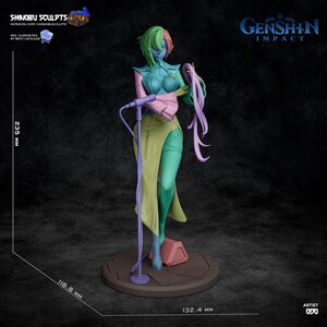 Shinobu Kocho: demonendoder | Harsfiguur schaal 1/8 1/6 | Ongeverfd of handgeschilderd | 3D-geprinte fanart | Verzamelaarscadeau afbeelding 9
