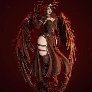 Corrupted Nun Resin Figure – 1/8 1/6 Scale 3D Printed Fan Art Statue | Collector Gift image 3