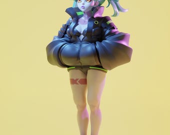 Rebecca | 1/8 1/6 Scale Resin Figure | Unpainted or Hand-Painted | 3D Printed Fan Art | Collector Gift