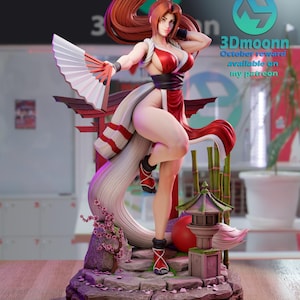 Mai Shiranui — Fatal Fury / King of Fighters | 1/8 1/6 Scale Resin Figure | Unpainted or Hand-Painted | 3D Printed Fan Art | Collector Gift Bild 1
