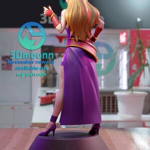 B Jennet — The King of Fighters | 1/8 1/6 Scale Resin Figure | Unpainted or Hand-Painted | 3D Printed Fan Art | Collector Gift image 3
